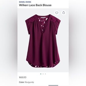 Daniel Rainn Sleeveless Lace-Yoke Camisole - Plum